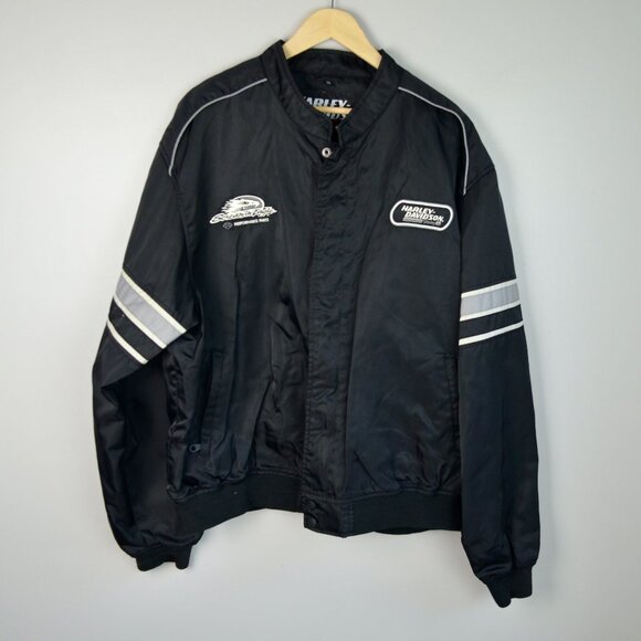 Harley Davidson Performance Scream' Eagle Racing Black Jacket 2XL - Picture 1 of 7